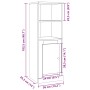 Aparador madera de ingeniería roble artisian 36x35,5x103,5 cm von , Sideboards - Ref: Foro24-857149, Preis: 61,27 €, Rabatt: %