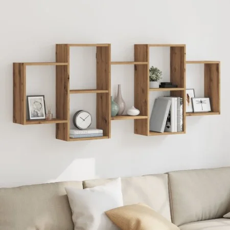 Estante de pared madera ingeniería roble artisian 159x18x65 cm by , Shelves and shelves - Ref: Foro24-853217, Price: 62,88 €,...
