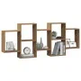 Estante de pared madera ingeniería roble artisian 159x18x65 cm by , Shelves and shelves - Ref: Foro24-853217, Price: 62,88 €,...
