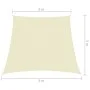 Cream oxford fabric trapezoidal sail awning 3/4x3 m by vidaXL, Umbrellas - Ref: Foro24-135242, Price: 44,66 €, Discount: %