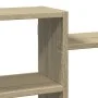 Wandregal aus Sonoma-Eichenfurnier 129x18x42 cm von , Regale und Regale - Ref: Foro24-853220, Preis: 54,34 €, Rabatt: %