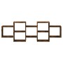 Estante de pared madera ingeniería roble ahumado 129x18x42 cm by , Shelves and shelves - Ref: Foro24-853222, Price: 53,02 €, ...