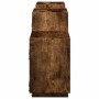 Wandregal aus geräucherter Eichen-Ingenieurholz 129x18x42 cm von , Regale und Regale - Ref: Foro24-853222, Preis: 53,02 €, Ra...