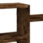 Estante de pared madera ingeniería roble ahumado 129x18x42 cm de , Estantes y estanterías - Ref: Foro24-853222, Precio: 51,96...