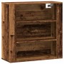 Wandregal aus Holz, verwittertes Ingenieurholz, 80x33x80cm. von , Schränke und Lagerung - Ref: Foro24-857087, Preis: 57,81 €,...