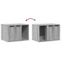 Mueble arenero para gatos madera gris Sonoma 60x40x40 cm by , Cat furniture - Ref: Foro24-857729, Price: 53,26 €, Discount: %