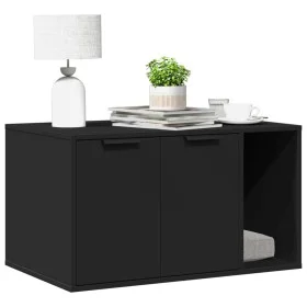 Katzensandmöbel aus schwarzem Ingenieurholz, 80x50x45 cm. von , Katzenmöbel - Ref: Foro24-857734, Preis: 89,21 €, Rabatt: %