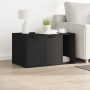 Katzensandmöbel aus schwarzem Ingenieurholz, 80x50x45 cm. von , Katzenmöbel - Ref: Foro24-857734, Preis: 83,59 €, Rabatt: %