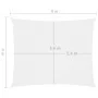 Rectangular sail awning white Oxford fabric 4x6 m by vidaXL, Umbrellas - Ref: Foro24-135272, Price: 69,41 €, Discount: %