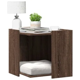 Mueble arenero para gatos madera marrón roble 53x53x51 cm by , Cat furniture - Ref: Foro24-857757, Price: 59,79 €, Discount: %