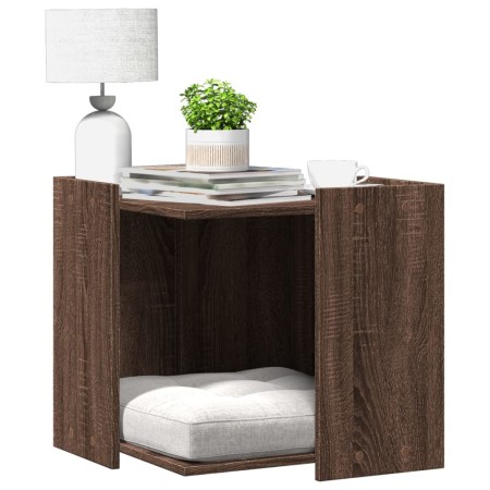 Mueble arenero para gatos madera marrón roble 53x53x51 cm by , Cat furniture - Ref: Foro24-857757, Price: 60,46 €, Discount: %