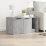 Katzensandmöbel aus grauem Holz und Beton 80x50x45 cm von , Katzenmöbel - Ref: Foro24-857736, Preis: 82,26 €, Rabatt: %