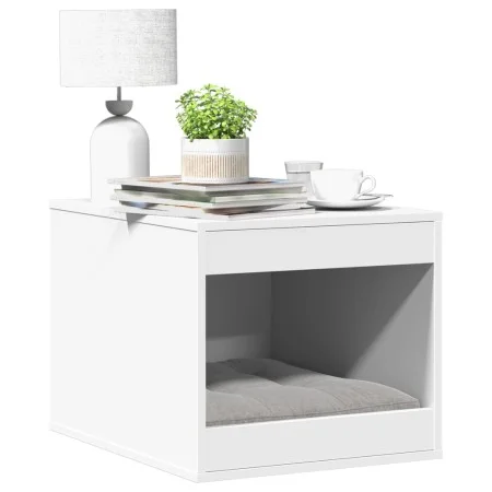 Katzensandkastenmöbel aus weißem Ingenieurholz 47x59x42 cm von , Katzenmöbel - Ref: Foro24-857760, Preis: 49,23 €, Rabatt: %