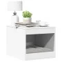 Katzensandkastenmöbel aus weißem Ingenieurholz 47x59x42 cm von , Katzenmöbel - Ref: Foro24-857760, Preis: 49,23 €, Rabatt: %
