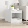 Katzensandkastenmöbel aus weißem Ingenieurholz 47x59x42 cm von , Katzenmöbel - Ref: Foro24-857760, Preis: 49,23 €, Rabatt: %