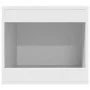 Katzensandkastenmöbel aus weißem Ingenieurholz 47x59x42 cm von , Katzenmöbel - Ref: Foro24-857760, Preis: 49,23 €, Rabatt: %