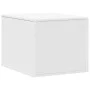 Katzensandkastenmöbel aus weißem Ingenieurholz 47x59x42 cm von , Katzenmöbel - Ref: Foro24-857760, Preis: 49,23 €, Rabatt: %
