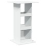 Mesa bar con almacenaje madera ingeniería blanca 60x60x102 cm by , Kitchen and dining tables - Ref: Foro24-854328, Price: 68,...