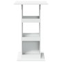 Mesa bar con almacenaje madera ingeniería blanca 60x60x102 cm by , Kitchen and dining tables - Ref: Foro24-854328, Price: 68,...