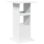 Mesa bar con almacenaje madera ingeniería blanca 60x60x102 cm by , Kitchen and dining tables - Ref: Foro24-854328, Price: 68,...