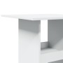 Mesa bar con almacenaje madera ingeniería blanca 60x60x102 cm by , Kitchen and dining tables - Ref: Foro24-854328, Price: 68,...