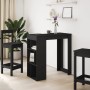 Mesa bar con estantes madera ingeniería negro 102x50x103,5 cm by , Kitchen and dining tables - Ref: Foro24-854356, Price: 97,...