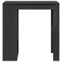 Bar-Tisch mit Regalen aus schwarzem Ingenieurholz 102x50x103,5 cm. von , Küchen- und Esstische - Ref: Foro24-854356, Preis: 9...