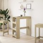 Hoher Bartisch mit Eichenholzregalen Sonoma 90x40x103,5 cm. von , Küchen- und Esstische - Ref: Foro24-854375, Preis: 76,50 €,...