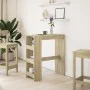 Hoher Bartisch mit Eichenholzregalen Sonoma 90x40x103,5 cm. von , Küchen- und Esstische - Ref: Foro24-854375, Preis: 75,18 €,...