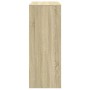 Mesa alta bar con estantes madera roble Sonoma 90x40x103,5 cm by , Kitchen and dining tables - Ref: Foro24-854375, Price: 76,...