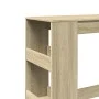 Hoher Bartisch mit Eichenholzregalen Sonoma 90x40x103,5 cm. von , Küchen- und Esstische - Ref: Foro24-854375, Preis: 75,18 €,...