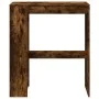 Mesa alta bar con estantes roble ahumado 90x40x103,5 cm de , Mesas de cocina y de comedor - Ref: Foro24-854377, Precio: 75,18...