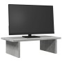 Soporte de pantalla madera ingeniería gris hormigón 50x27x15 cm by , Computer bases and risers - Ref: Foro24-854700, Price: 2...