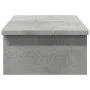 Soporte de pantalla madera ingeniería gris hormigón 50x27x15 cm by , Computer bases and risers - Ref: Foro24-854700, Price: 1...