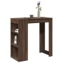Hoher Bartisch mit Eichenregalen, braun, 102x50x103,5 cm. von , Küchen- und Esstische - Ref: Foro24-854361, Preis: 85,76 €, R...