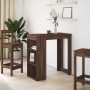 Hoher Bartisch mit Eichenregalen, braun, 102x50x103,5 cm. von , Küchen- und Esstische - Ref: Foro24-854361, Preis: 86,60 €, R...