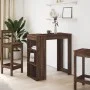 Hoher Bartisch mit Eichenregalen, braun, 102x50x103,5 cm. von , Küchen- und Esstische - Ref: Foro24-854361, Preis: 85,76 €, R...