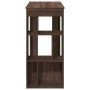 Hoher Bartisch mit Eichenregalen, braun, 102x50x103,5 cm. von , Küchen- und Esstische - Ref: Foro24-854361, Preis: 86,60 €, R...