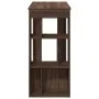 Hoher Bartisch mit Eichenregalen, braun, 102x50x103,5 cm. von , Küchen- und Esstische - Ref: Foro24-854361, Preis: 85,76 €, R...