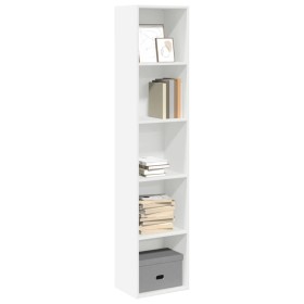 Regalbrett Bücherregal aus weißem Ingenieurholz 40x30x189 cm von , Bücherregale und Regale - Ref: Foro24-857885, Preis: 64,70...