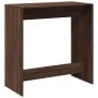 Hoher Barhockertisch aus braunem Eichen-Ingenieurholz, 102x50x103,5 cm. von , Küchen- und Esstische - Ref: Foro24-854433, Pre...