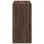 Hoher Barhockertisch aus braunem Eichen-Ingenieurholz, 102x50x103,5 cm. von , Küchen- und Esstische - Ref: Foro24-854433, Pre...