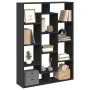Estantería de madera de ingeniería negra 80x31x169 cm de , Librerías y estanterías - Ref: Foro24-3310299, Precio: 93,79 €, De...