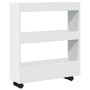 Carro de almacenaje estrecho 3 niveles madera ingeniería blanco by , Kitchen and dining carts - Ref: Foro24-855241, Price: 53...
