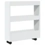 Carro de almacenaje estrecho 3 niveles madera ingeniería blanco by , Kitchen and dining carts - Ref: Foro24-855241, Price: 52...