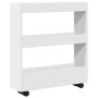 Carro de almacenaje estrecho 3 niveles madera ingeniería blanco by , Kitchen and dining carts - Ref: Foro24-855241, Price: 53...