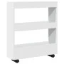 Carro de almacenaje estrecho 3 niveles madera ingeniería blanco by , Kitchen and dining carts - Ref: Foro24-855241, Price: 52...