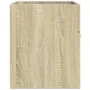 Armario para lavabo contrachapada color roble 80x38,5x46 cm de , Muebles de baño - Ref: Foro24-856209, Precio: 43,94 €, Descu...