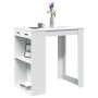 Hoher Barhockertisch aus weißem Ingenieurholz 102x70x103,5 cm von , Küchen- und Esstische - Ref: Foro24-3309321, Preis: 108,5...