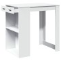 Hoher Barhockertisch aus weißem Ingenieurholz 102x70x103,5 cm von , Küchen- und Esstische - Ref: Foro24-3309321, Preis: 108,5...